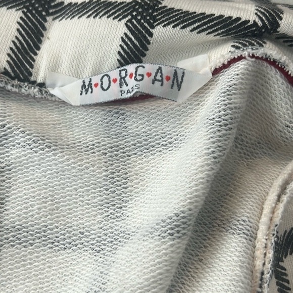 VTG Morgan de Toi,Cotton Blend Cream/Wine Double-Row Buttons,Pockets,EUC, Size M - Picture 4 of 12